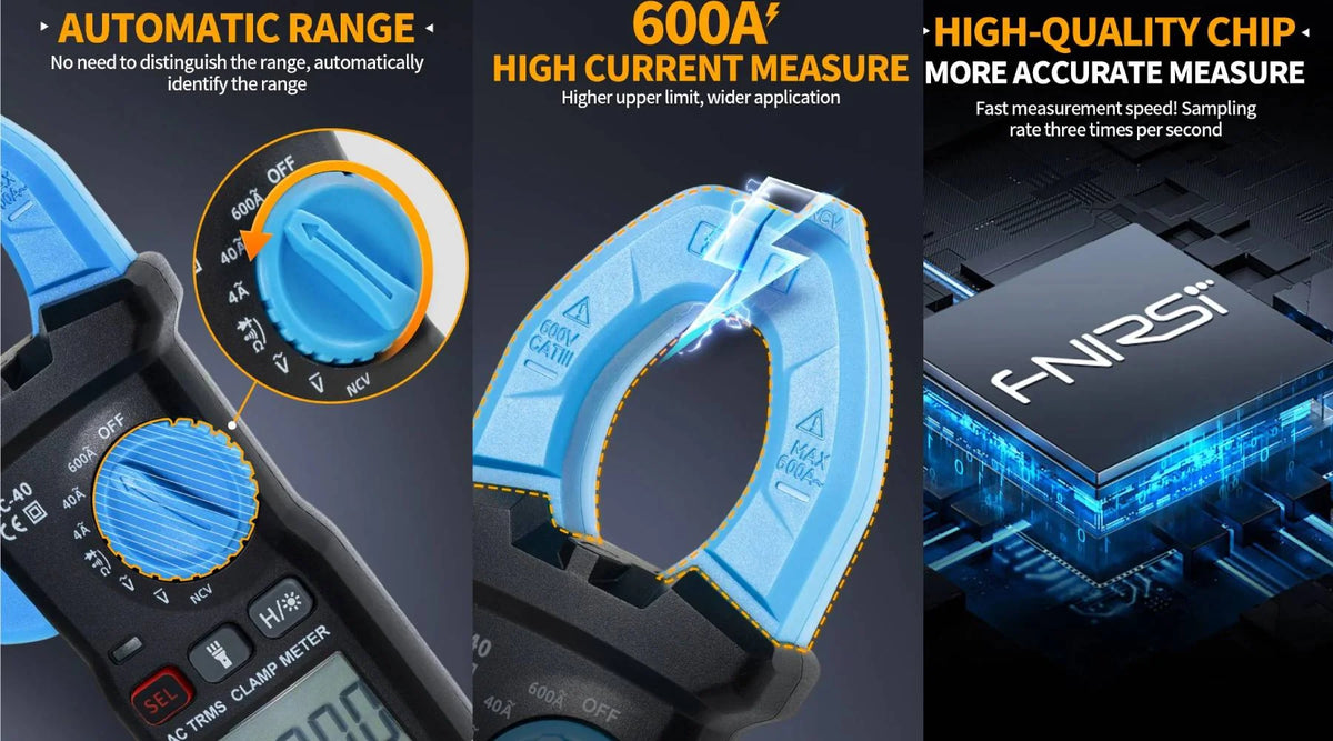 Fnirsi MC-40 Clamp Meter Digital Multimeter