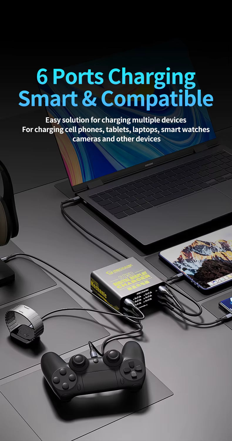 MECHANIC F-POWER 6P Fast Charging Multi-Port Charger