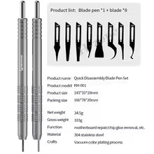 MECHANIC KH-001 Non-slip Quick Release Knife Side Adhesive Removal Pry Blade Phone PCB Motherboard Disassemble Repair Tool