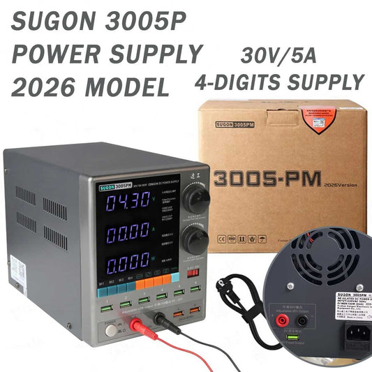 Sugon 3005PM 30V 5A 4-Digits Display LED High Precision Adjustable Switching DC Power Supply