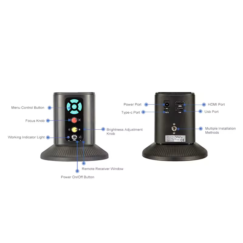 SUNSHINE MS10E-05 4k HD Digital Microscope Universal Stand Without Screen