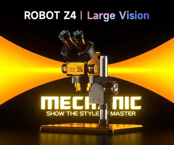MECHANIC ROBOT Z4 6.5-60X Trinocular Stereo Microscope for Mobile Phone Repair Motherboard PCB Component Welding Detection Tool