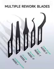 MECHANIC Assasin 5 Blade Set BGA Maintenance Knife For iPhone CPU CHIP IC Remove Glue Disassemble Rework Blade Knife Tools Kit