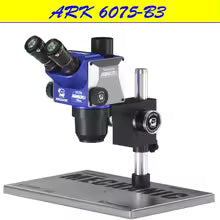MECHANIC ARK6075 Trinocular Stereo Microscope 0.6X-7.5X Continuous Zoom 110mm Working Distance for Phone PCB Soldering Repair