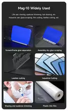 MECHANIC Mag-10 Magnetic Blade Holder Stainless Double Sided Blades for Phone Screen Frame Glue Removal LCD Repair Tool Kit
