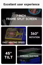 Mechanic 361 SE+ (Plus) 7-inch Rotary Heating Separator for Middle Frame / Screen Disassembly