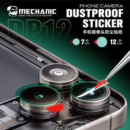 MECHANIC DP12 Phone Camera Protective Sticker Suitable For Rear/Front Camera Repair Anti-Scratch and Dust-Proof
