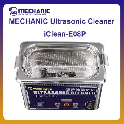Mechanic iClean-E08P 360° Deep Ultrasonic Cleaning Machine for Motherboard / Accessories / Glasses