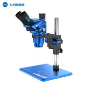 SUNSHINE 71 Ultra trinocular stereo microscope workstation mounted on 350mm pillar