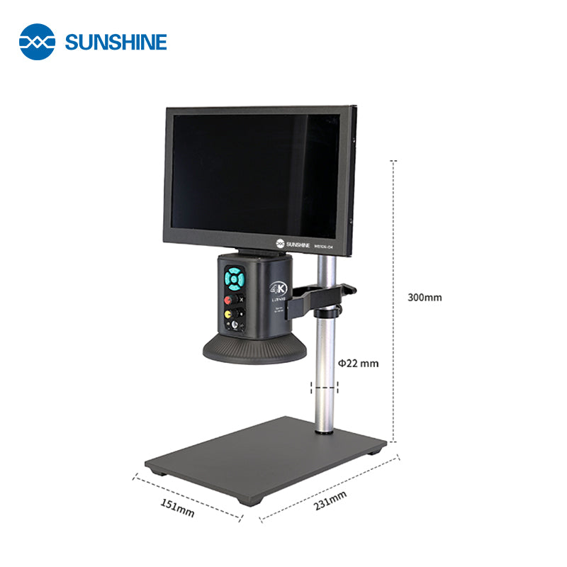 SUNSHINE MS10E-04 4k HD Digital Microscope (10.1 Inch Screen)
