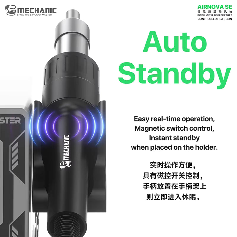 Mechanic AirNova SE 1000W Smart Temperature Control Hot Air Gun Desoldering Rework Station