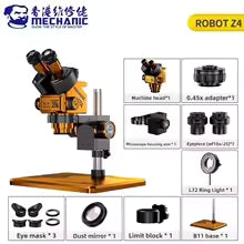MECHANIC ROBOT Z4 6.5-60X Trinocular Stereo Microscope for Mobile Phone Repair Motherboard PCB Component Welding Detection Tool