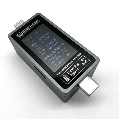 Mechanic T-824 Type-C to Lightning High Precision Digital Display Tail Insertion Detector