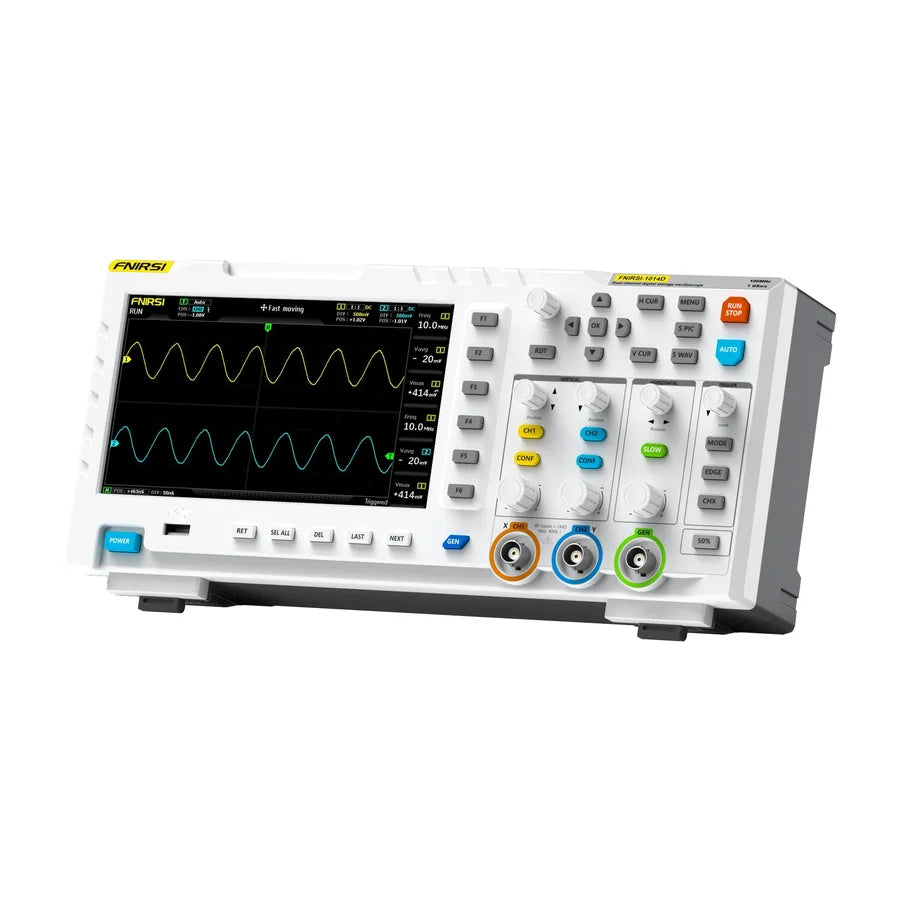 FNIRSI 1014D 2-IN-1 Dual Channel 100MHz 1GS/s Digital Oscilloscope Signal Generator