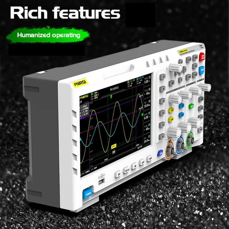 FNIRSI 1014D 2-IN-1 Dual Channel 100MHz 1GS/s Digital Oscilloscope Signal Generator