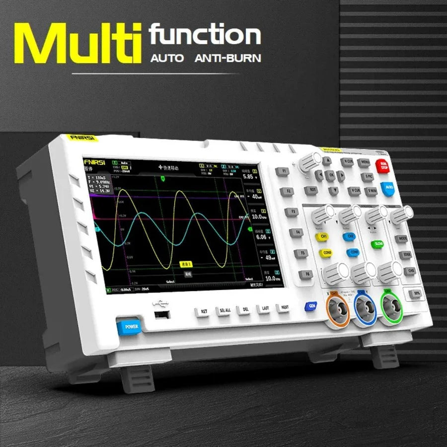 FNIRSI 1014D 2-IN-1 Dual Channel 100MHz 1GS/s Digital Oscilloscope Signal Generator