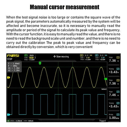 FNIRSI 1014D 2-IN-1 Dual Channel 100MHz 1GS/s Digital Oscilloscope Signal Generator