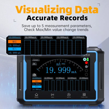 FNIRSI 2C53P 3-IN-1 50MHz 250MS/s Dual Channel Tablet Touchable Oscilloscope Multimeter DDS Generator