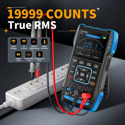 FNIRSI 2C53T 50MHz 250MS/s Handheld 3in1 Oscilloscope Multimeter Signal Generator