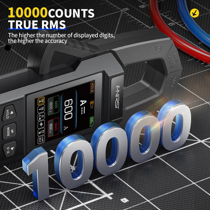 FNIRSI DMC-100 DC AC Current Voltage Clamp Meter Digital Multimeter