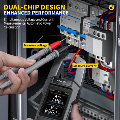 FNIRSI DMC-100 DC AC Current Voltage Clamp Meter Digital Multimeter
