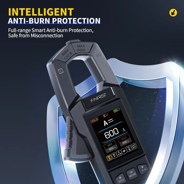 FNIRSI DMC-100 DC AC Current Voltage Clamp Meter Digital Multimeter