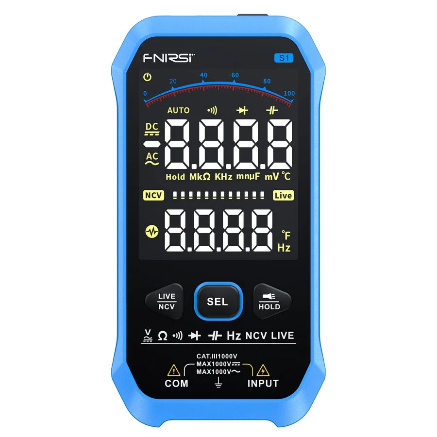 FNIRSI S1 Large Screen Digital Display Smart Multimeter
