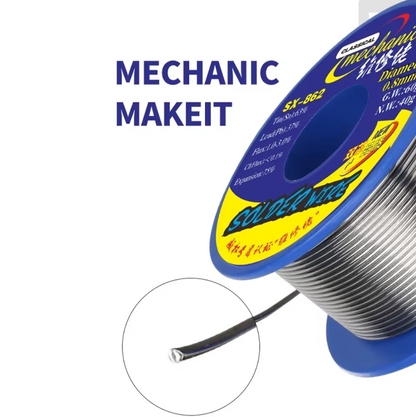 MECHANIC SX862 Double Rosin Hole Solder Wire 0.6mm