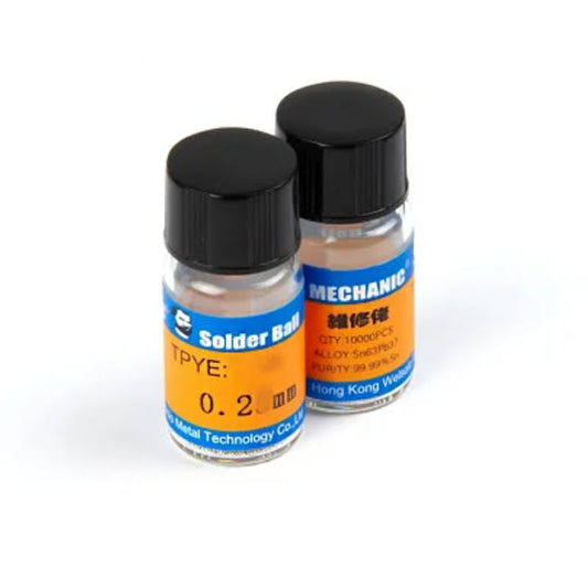 Mechanic Soldering Ball 0.2mm and 0.5mm With Tin 10000Pcs/Bottle XZ10