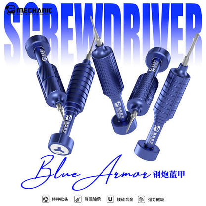 Mechanic Blue Armor 4-in-1 High Hardness Precision Magnetic Screwdriver Set 4pcs