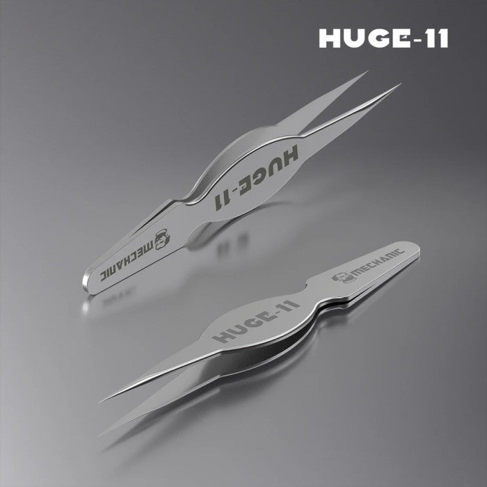 Mechanic Huge-11 Wide Body Nonmagnetic Professional Repair Tweezer