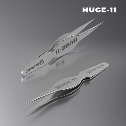 Mechanic Huge-11 Wide Body Nonmagnetic Professional Repair Tweezer