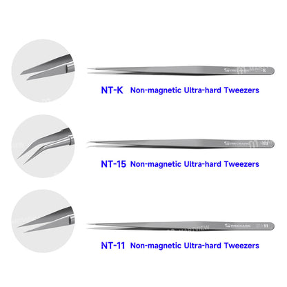 Mechanic NT Series Non-Magnetic Ultra-Hard Professional Repair Tweezers