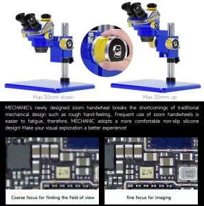 MECHANIC Mic3 B11 Trinocular Stereo Microscope HD