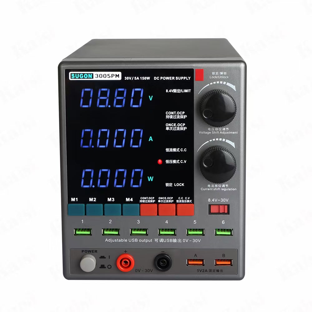 Sugon 3005PM 30V 5A 4-Digits Display LED High Precision Adjustable Switching DC Power Supply