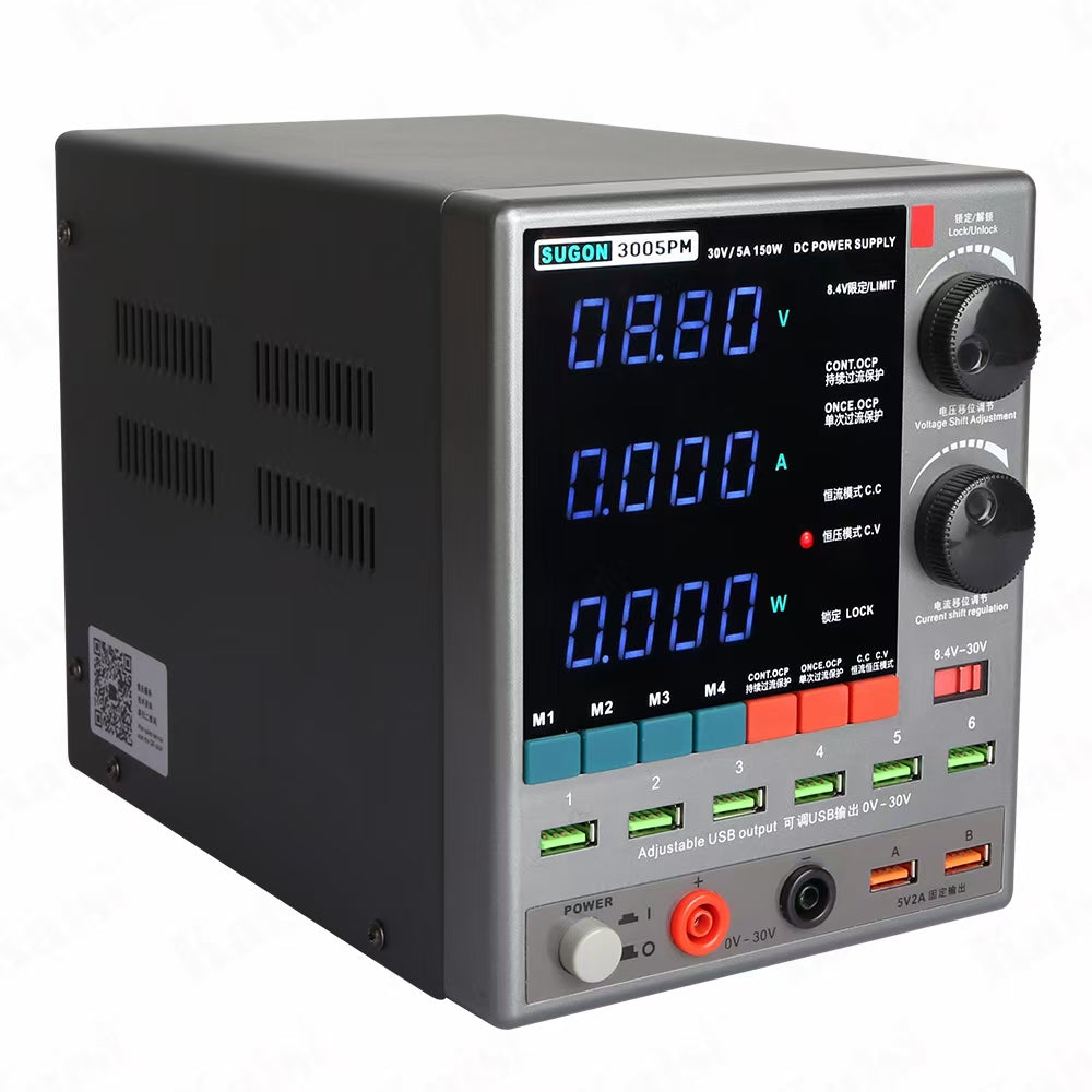 Sugon 3005PM 30V 5A 4-Digits Display LED High Precision Adjustable Switching DC Power Supply